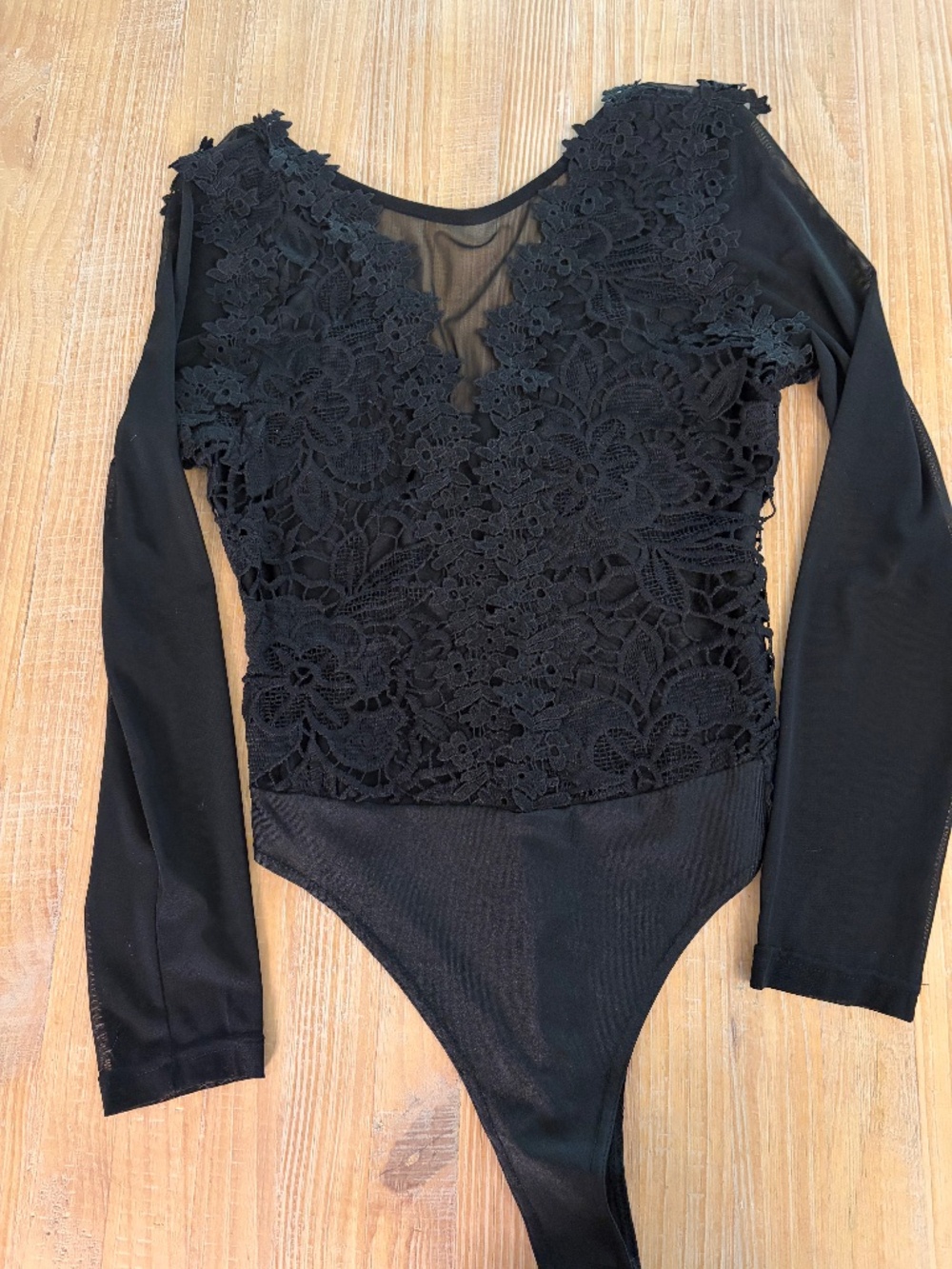 Sheer Black Lace body Suit